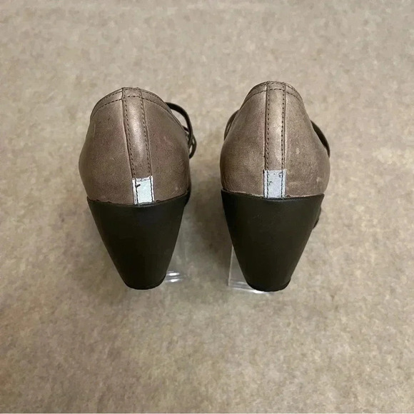 Merrell Cycling Evera Cross Gray Leather Slip on Performance Heels Women’s 7.5 - Picture 4 of 12